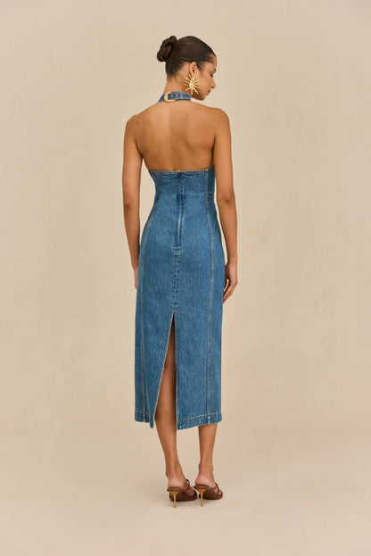 ESTELLE DRESS - STONE WASH