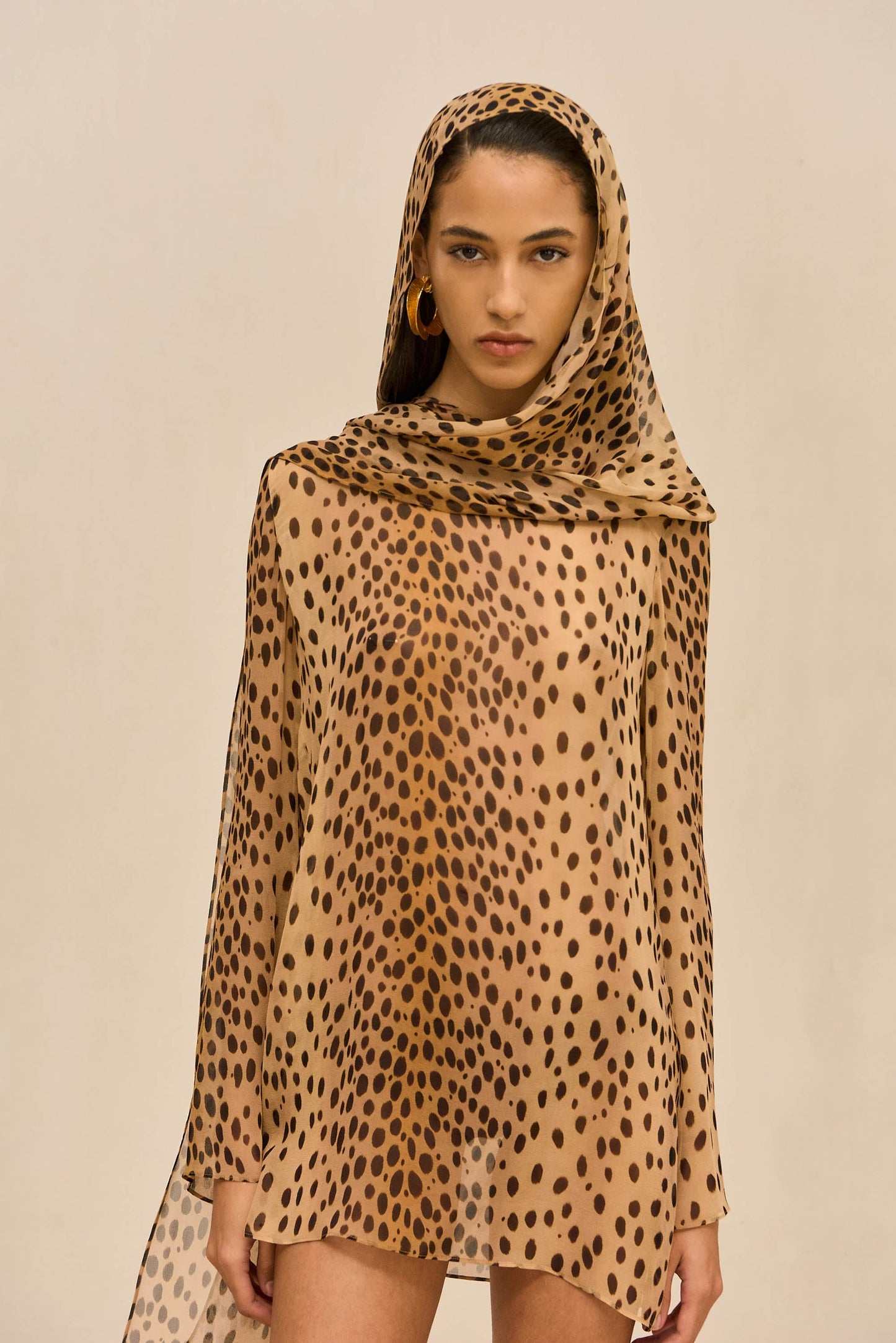BEAUX COVER UP DRESS - CHEETAH