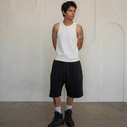 'Black' Baggy Sweat Shorts