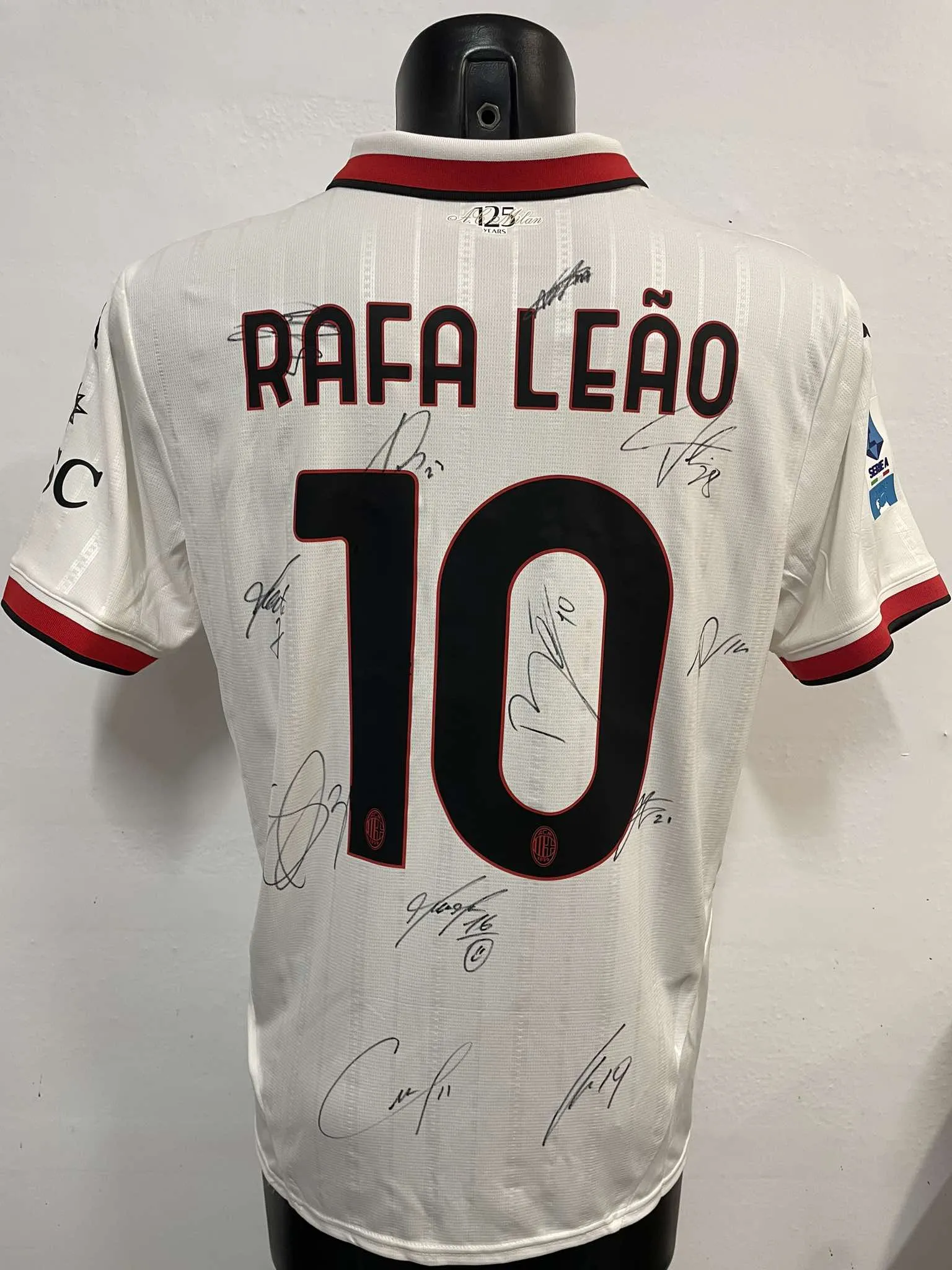 Maglia Gara Away Serie A “Rafa Leao 10” Autografata A.C. Milan 2024/2025